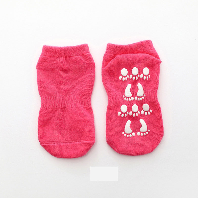 Custom Athletic Sports Cotton Polyester Grip Popular Anti Slip Trampoline Socks For Kids