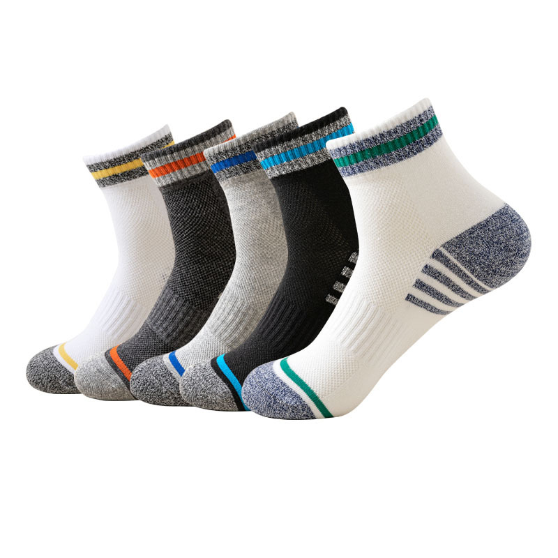 Custom arch support mens custom logo running athletic ankle socks unisex