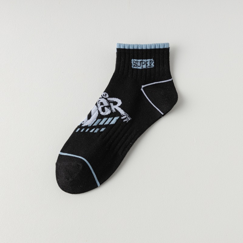 High quality OEM ankle cotton men fashion custom logo sock sport run