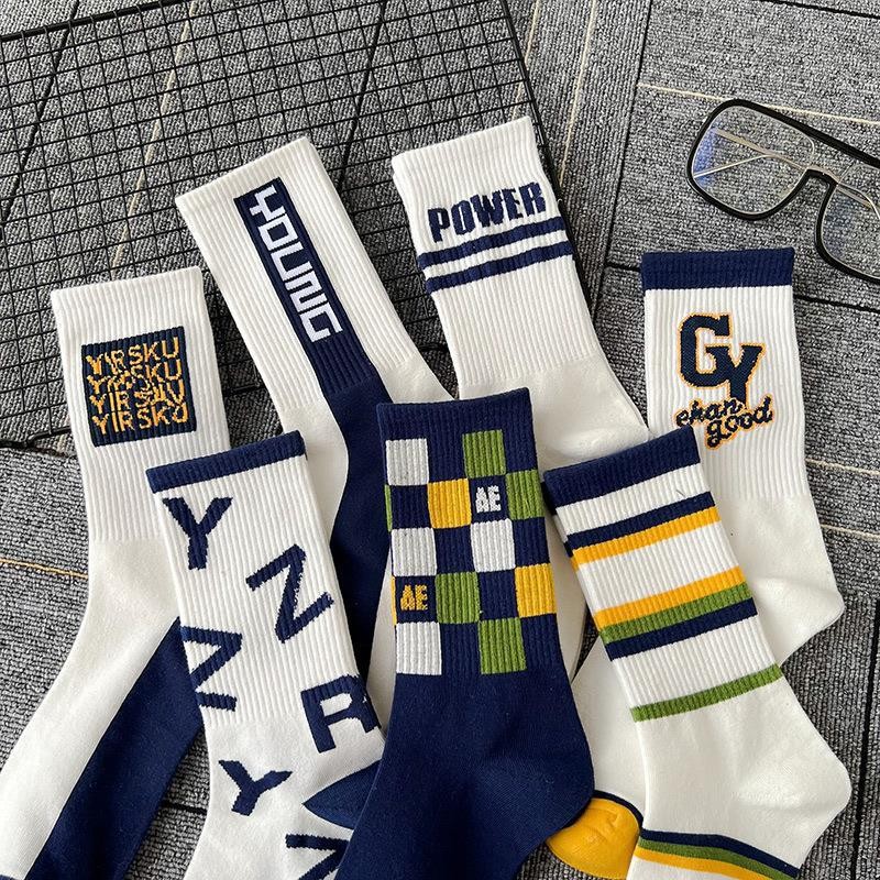 OEM running athletic cotton sport custom logo custom crew harajuku socks