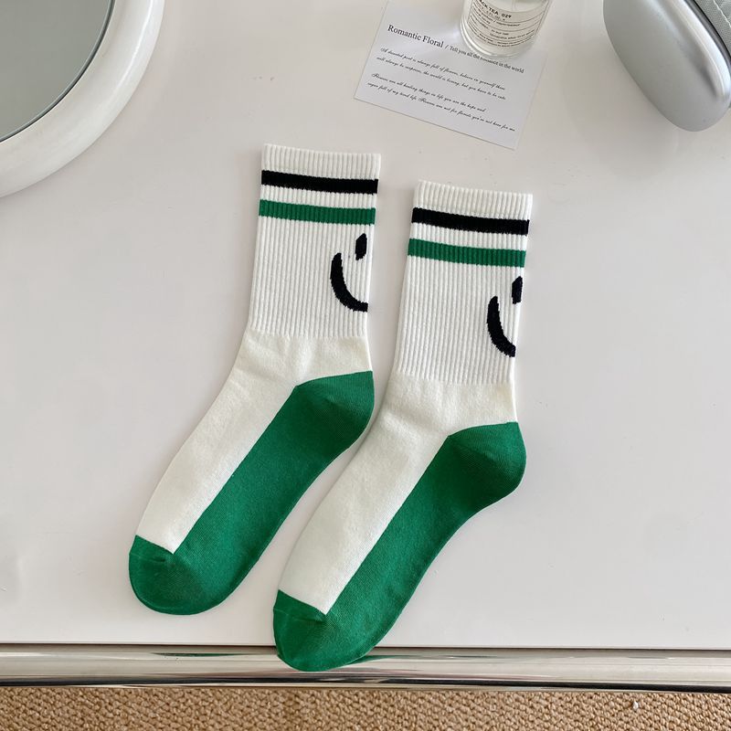 Ribbed knitted sport custom logo street wear cotton socks men