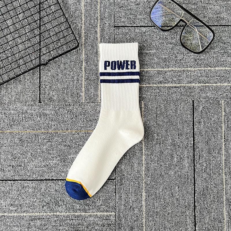 OEM running athletic cotton sport custom logo custom crew harajuku socks