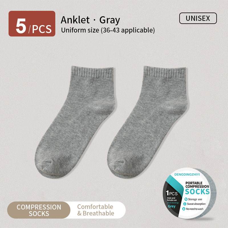 Disposable Free Size Polyester-Cotton Easy To Carry Compressed Travel Portable Compression Socks