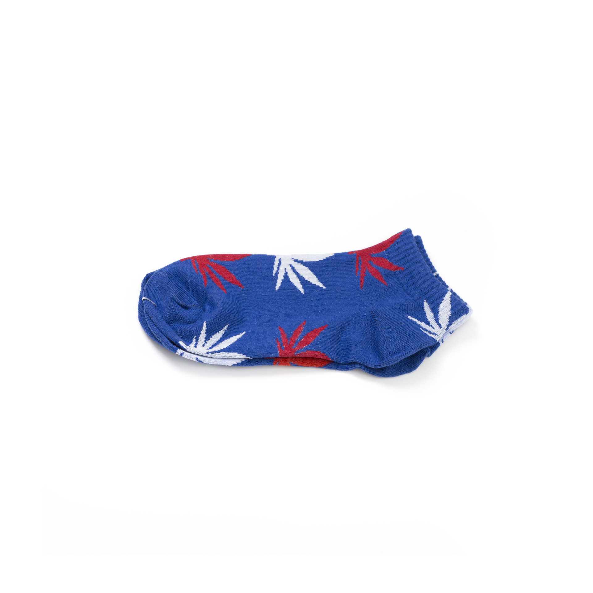 Ankle blue colorful casual men unisex women maple leaf cotton socks