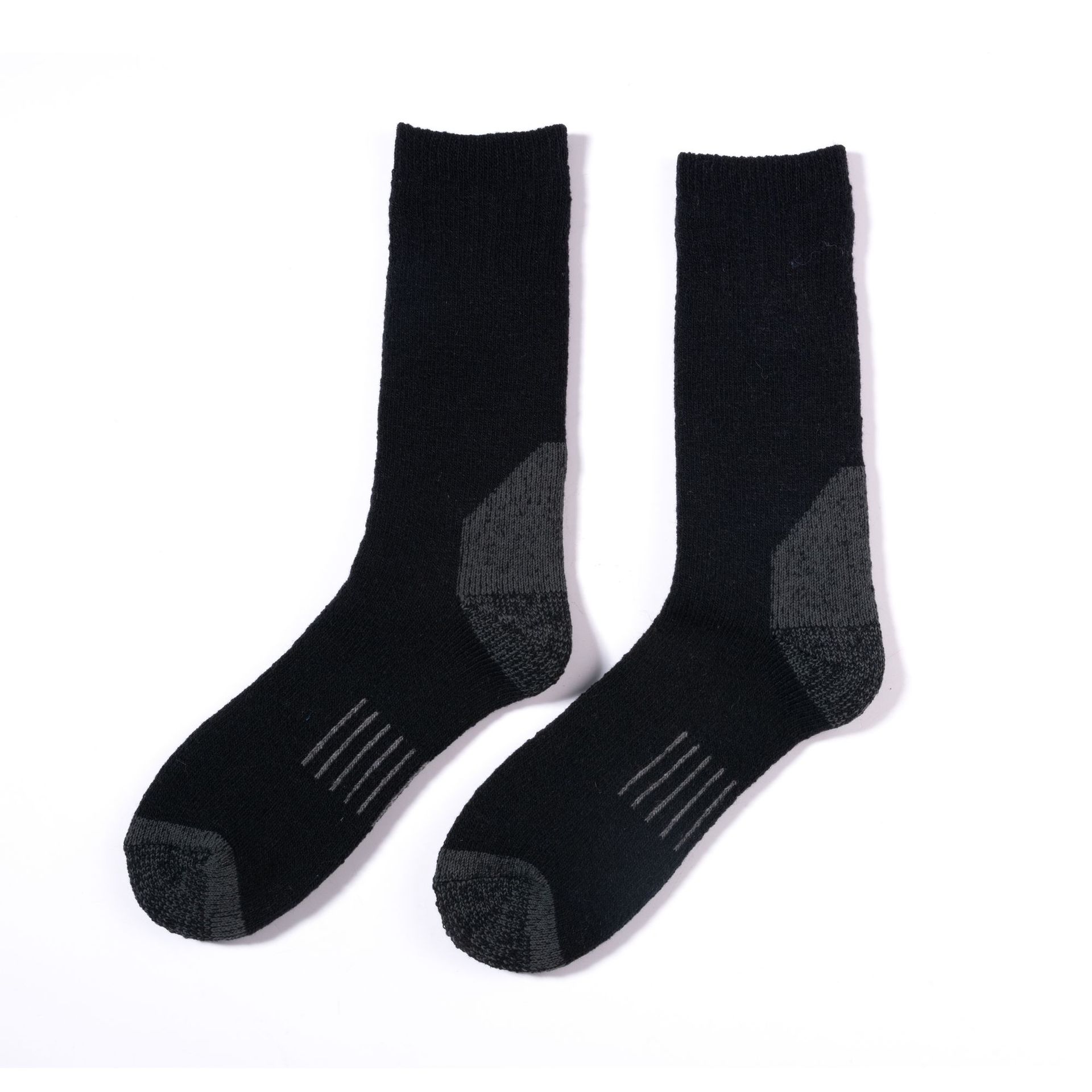 Winter outdoor men crew custom logo sports merino wool ski socks