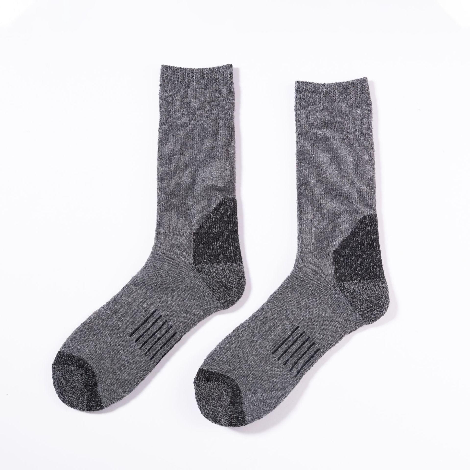 Winter outdoor men crew custom logo sports merino wool ski socks