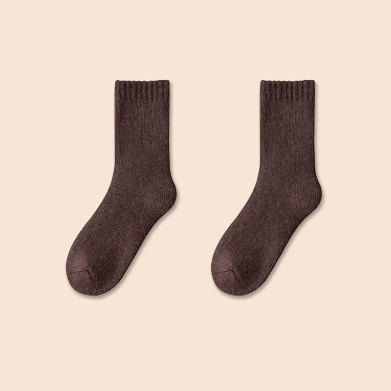 High Quality Thick Warm Cashmere Wool Cushion Thickened Men Woolen Thermal Socks For Winter