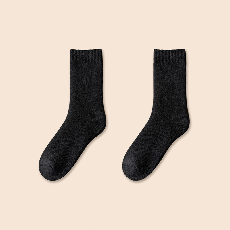 High Quality Thick Warm Cashmere Wool Cushion Thickened Men Woolen Thermal Socks For Winter