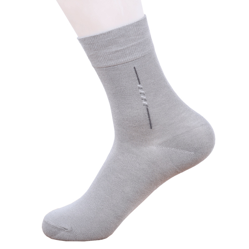 bamboo ankle dress logo custom classic knitted crew dress business sock cotton men socks