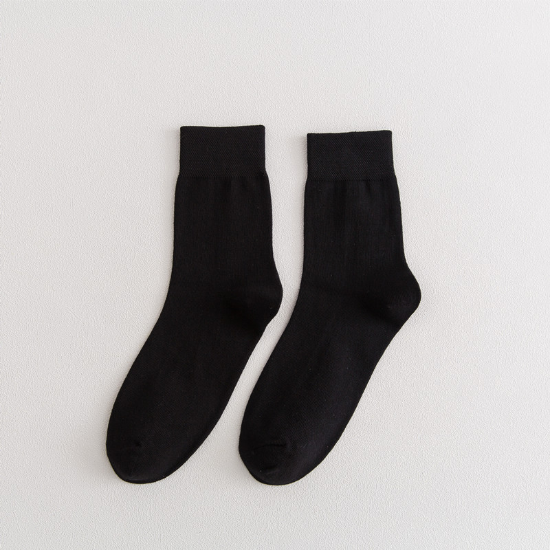 High Quality Comfortable Breathable Men's Cotton Wholesale Solid Formal Socks