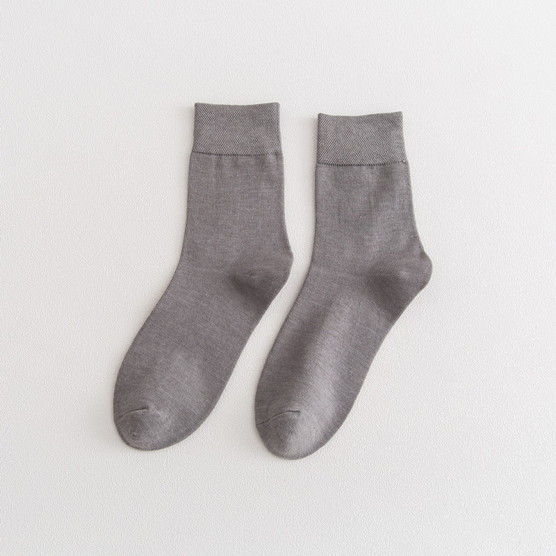 High Quality Comfortable Breathable Men's Cotton Wholesale Solid Formal Socks