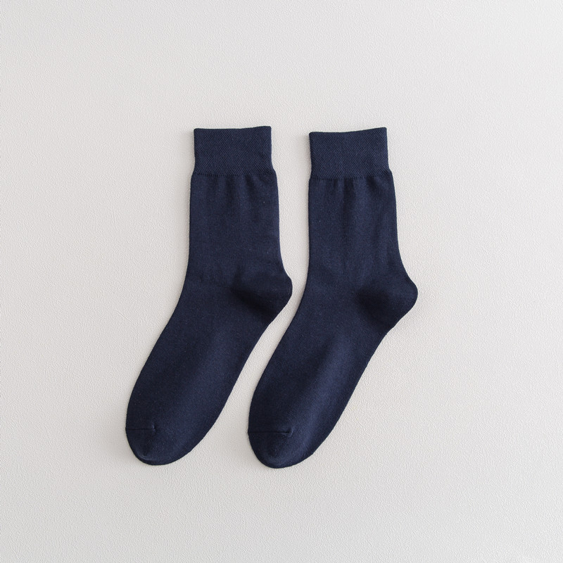 High Quality Comfortable Breathable Men's Cotton Wholesale Solid Formal Socks