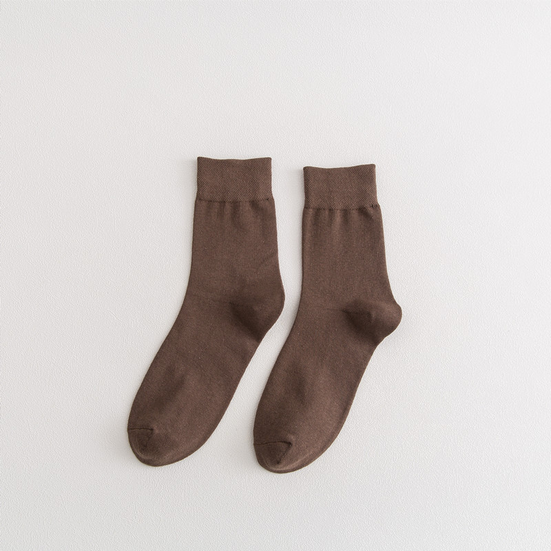 High Quality Comfortable Breathable Men's Cotton Wholesale Solid Formal Socks