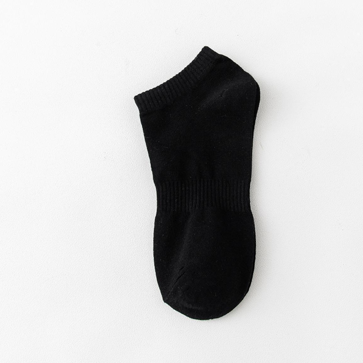 Wholesale solid color black white gray unisex custom crew cotton ankle socks