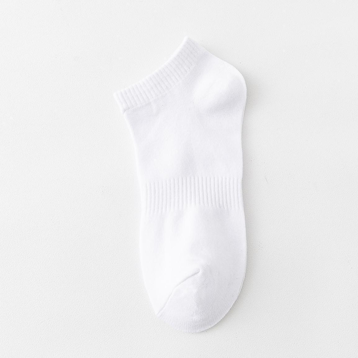 Wholesale solid color black white gray unisex custom crew cotton ankle socks