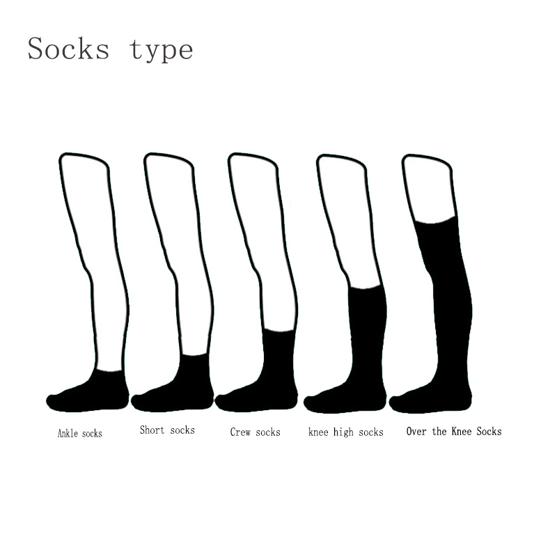 Popular Jacquard Cotton Fashion Sport Streetwear Custom Logo Black White Gray Socks