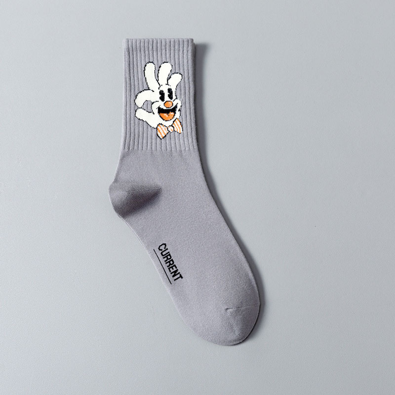 Men fashion cotton custom crew sport custom logo street wear socks