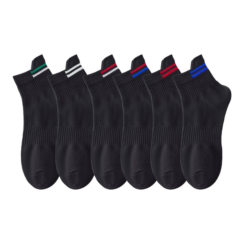 Factory Direct Customize Athletic Breathable Custom Logo Men Cotton Ankle Socks