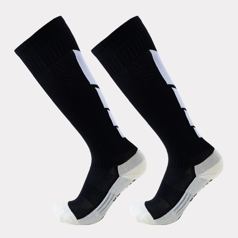 Customize soccer grip socks hot sale football breathable knee soccer socks with detail logo