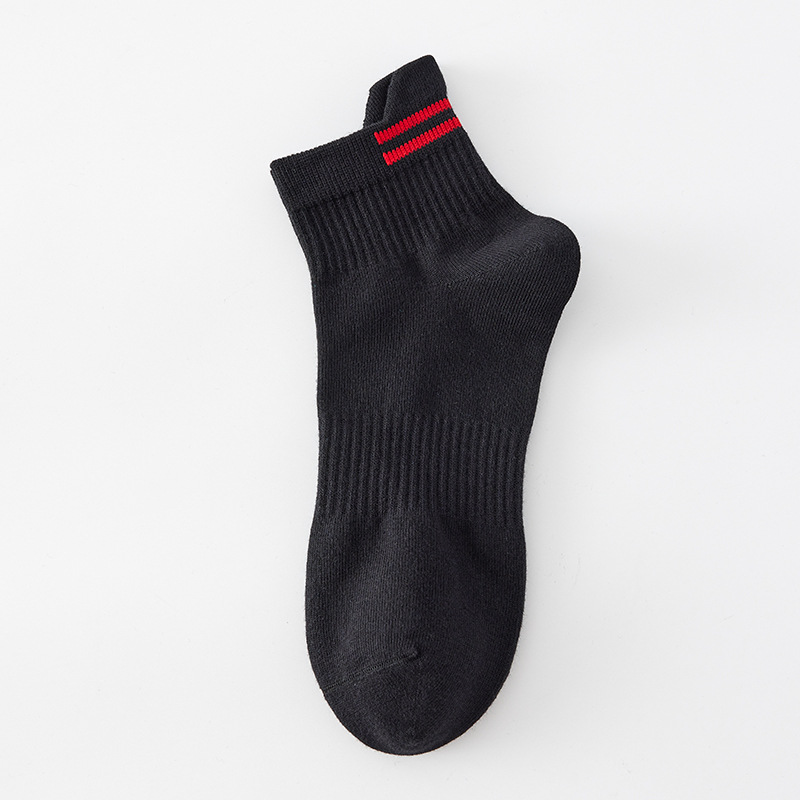 Factory Direct Customize Athletic Breathable Custom Logo Men Cotton Ankle Socks