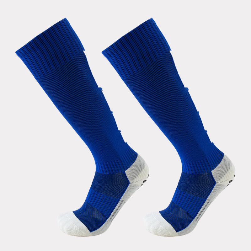 Customize soccer grip socks hot sale football breathable knee soccer socks with detail logo