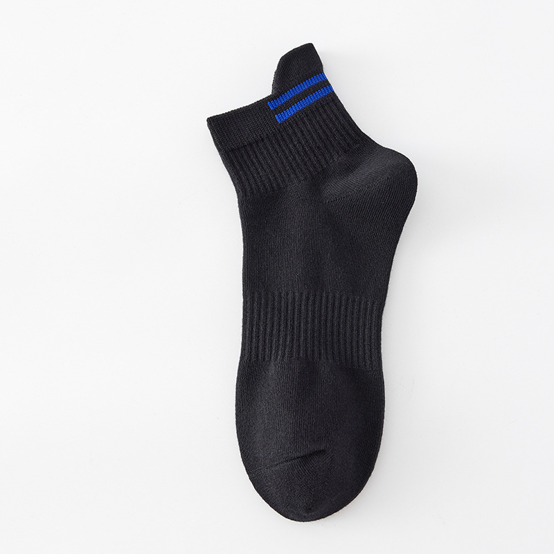 Factory Direct Customize Athletic Breathable Custom Logo Men Cotton Ankle Socks