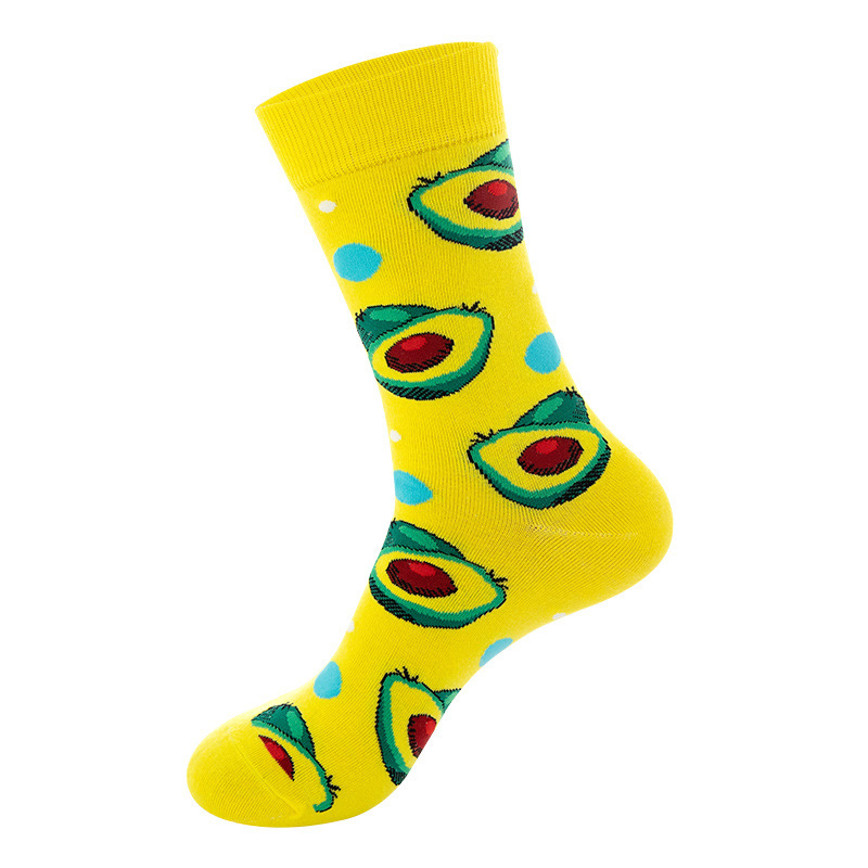 Fashion fancy funny cotton women crew unisex men colorful socks