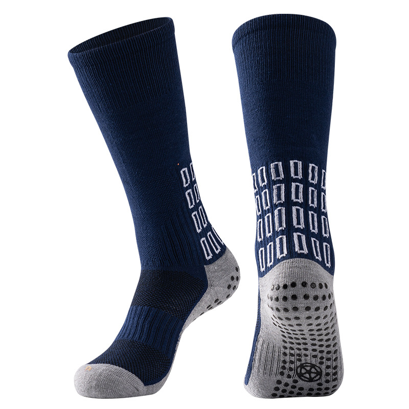 Compression sports grip custom socks & hosiery performance grip thick grip blank solid sport cotton socks