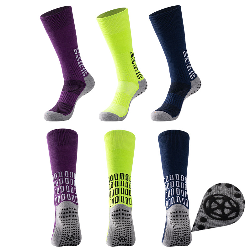 Compression Sports Grip Custom Socks & Hosiery Performance Grip Thick Grip Blank Solid Sport Cotton Socks