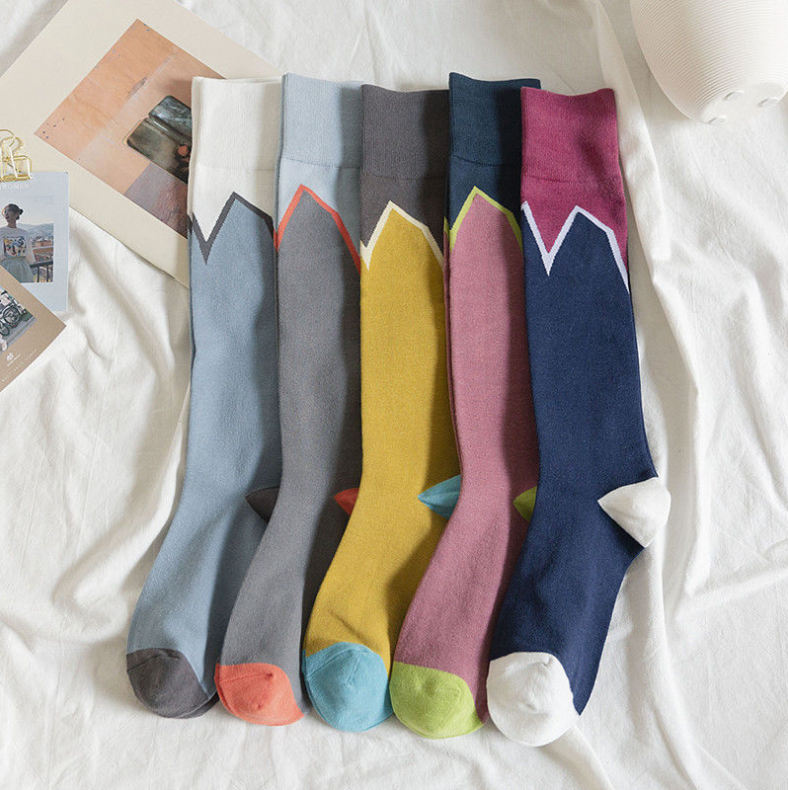 Factory Wholesale Knee Length Silly Cute Golf Womens Fashion Sport Outdoor Socks